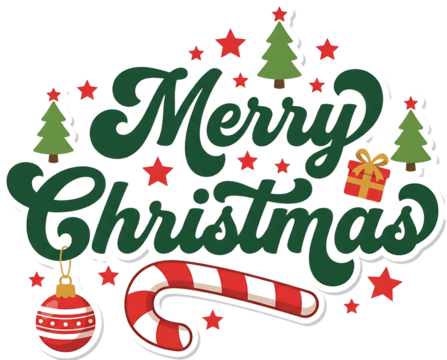 Merry Christmas lettering isolated on white background. Merry Christmas script calligraphy illustration