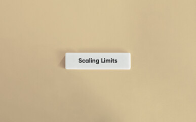 Scaling Limits Banner on Beige Background