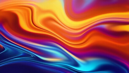 Fototapeta premium Retro Vibrant Gradient Background With Thermal Heatmap Effect And Grain Texture Liquid Fluid Backdrop