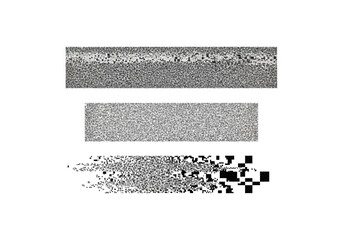 Granular texture effect isolated on transparent background