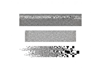 Granular texture effect isolated on transparent background