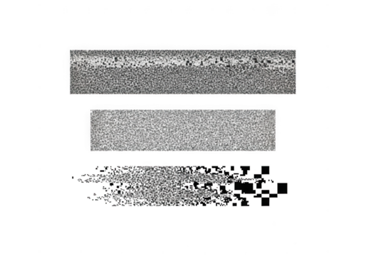 Granular texture effect isolated on transparent background