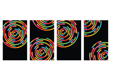 Colorful Wavy Line Backgrounds – Minimal Organic Curvy Stripe Vector Collection