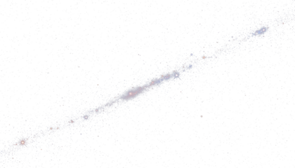 Glittering trail with sparkle and spark traces for background or banner overlay