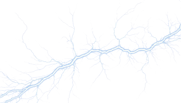Electric storm lightning strike dramatic weather PNG clipart
