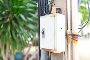 Electrical Control Box on Utility Pole