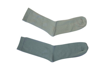 Soft socks on a white background