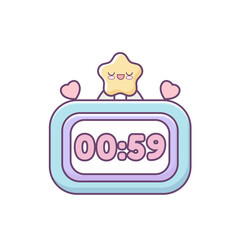 Pastel countdown timer icon for flash sale, limited-time offers, and ecommerce urgency notifications.