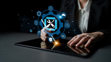 Global IT support and technical maintenance services. Providing solutions for system maintenance, ensuring business continuity with reliable 24 7 IT support. Motif