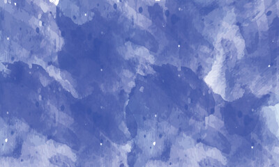 Abstract watercolor background in various shades of blue and white