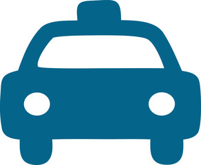 Texi car vector icon for different uses