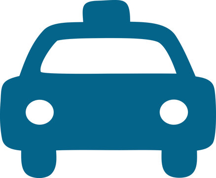 Texi car vector icon for different uses