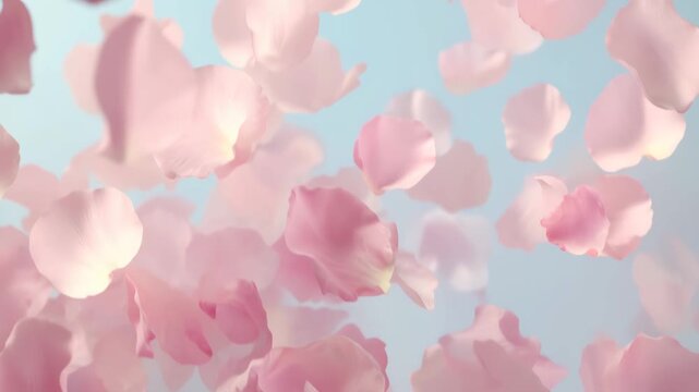 pink rose petals
