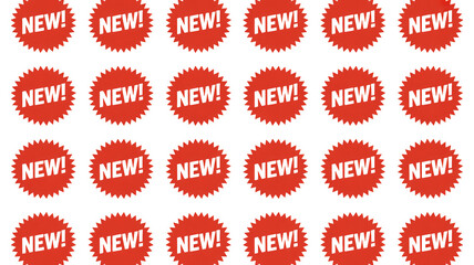 Exciting new product stickers perfect for eye-catching announcements, sales promotions, and marketing campaigns to grab attention and boost visibility!