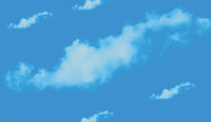 A panoramic backdrop of sky clouds