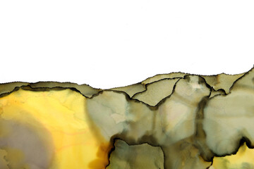 spotted art background in yellow-green shades