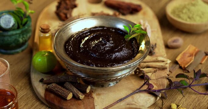 Chyavanprash or chyawanprash is widely consumed in India as a dietary ayurvedic supplement
