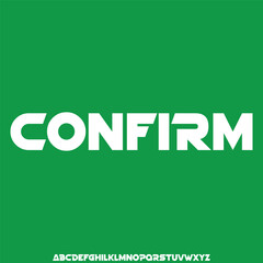 Bold slab serif alphabets display font vector