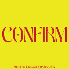 Bold slab serif alphabets display font vector