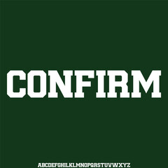 Bold slab serif alphabets display font vector