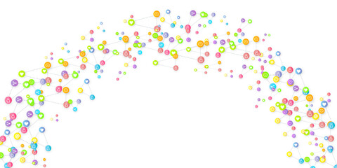 abstract colorful background smm