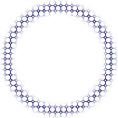 Geometric Circle Frame Pattern PNG Design