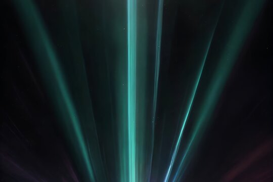  Neon blue and purple energy beams on dark futuristic background - Powered by Adobe