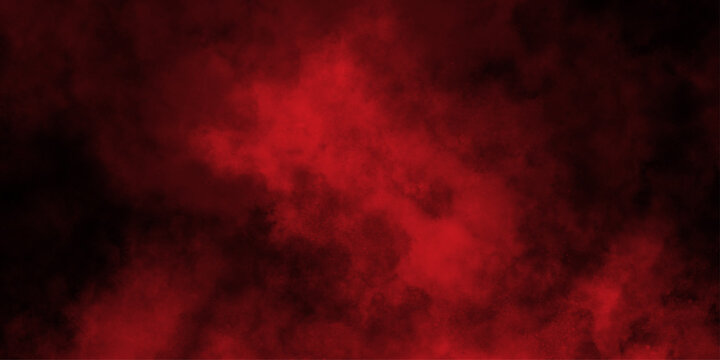Red steam on a black background. Abstract black and red fantasy watercolor background abstract fire flame grunge texture background . mysterious flowing digital particles of red clouds grunge .