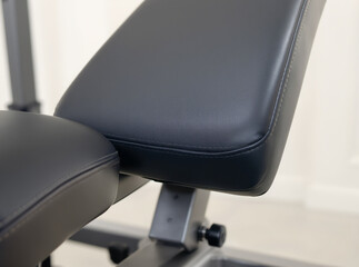 Padded Adjustable Bench Seat in Home Gym