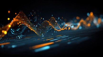 Futuristic Data Streams and Digital Landscapes