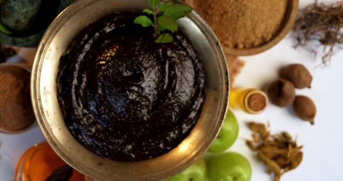 Chyavanprash or chyawanprash is widely consumed in India as a dietary ayurvedic supplement
