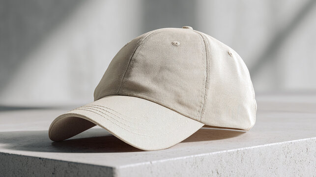 A simple cap resting on a surface, with a shadow creating an interesting effect