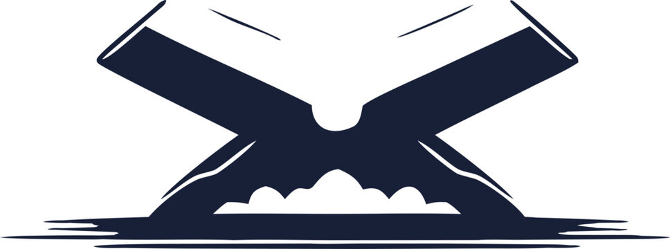 Minimal vector illustration of an open book on a stand, knowledge and learning. Perfect for education, library, and publishing design projects. Elegant and modern academic artwork.