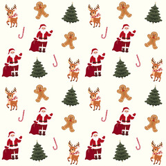 Classic Christmas Character Pattern