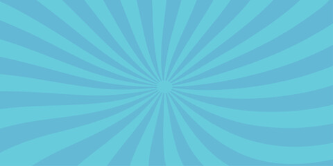 Abstract blue sunburst design pattern with bright radial rays and vector starburst texture backdrop