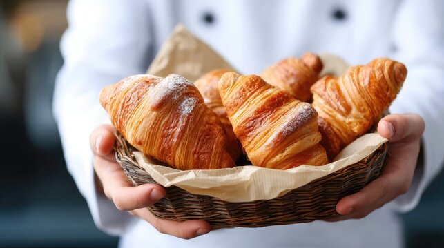 A cheerful baker smiles while leaning against the glass counter showcasing a variety of baked goods in a warm, welcoming shop
