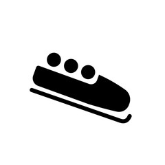 Bobsled , bobsleigh  -pictogram vector icon