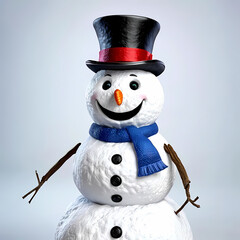 snowman with red hat