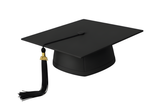 Graduation cap with 2024 tassel