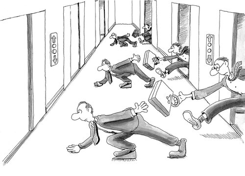 Race to the building top by teams