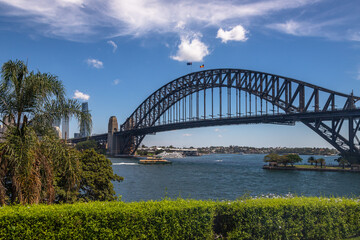 Wonderful exposure of the Sydney Harbour Bridge and Sydney's Downtown from the north bank namely Mattawunga.
