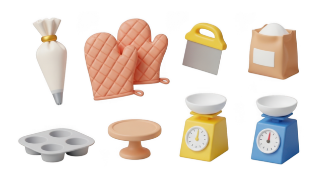 Collection of beach and summer vacation essentials isolated on transparent background - Powered by Adobe