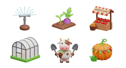 Collection of adorable baby items including a stroller pacifier bottle rattle bib and onesie isolated on transparent background