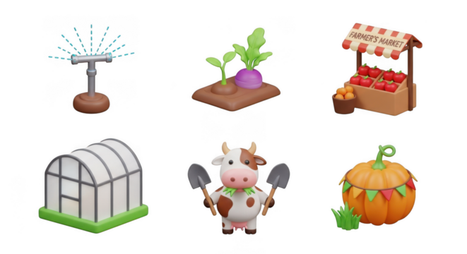 Collection of adorable baby items including a stroller pacifier bottle rattle bib and onesie isolated on transparent background