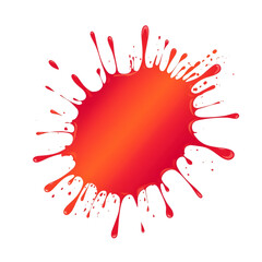 red paint splash