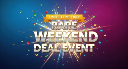 Rare Weekend Deal Event Limited Time Only