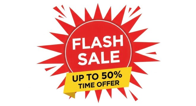Flash Sale Up To 50 Percent Time Offer