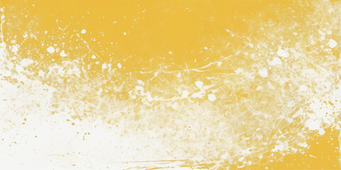 Golden orange juice splash with fresh bubbles and a light star pattern design