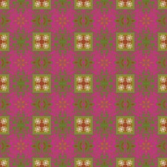 Seamless fabric pattern, Bohemian, light green, white, pink, lilac, geometric, antique, native american, fabric, seamless background, geometric