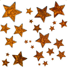 Obraz premium set of camouflage stars transparent background 